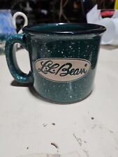 LL BEAN Dark Green Speckled Stoneware Coffee Mug/Cup XL picture