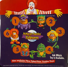 1995 McDonald’s Happy Meal Advertising Translite Sign McNugget Buddies Halloween picture