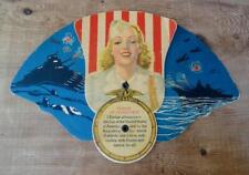 WWII Patriotic Hand Fan LAKEIN Optometry & Jewelry Co. Advertising BALTIMORE, MD picture