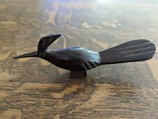 Small Carved Wooden Bird Road Runner Sculpture picture