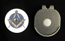 Masonic Golf Ball Marker With Magnetic Visor Clip (MAS-BM-100) picture