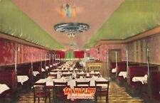 Interior Tai Yat Low Chinese Restaurant New York City New York NY Linen c1940 PC picture