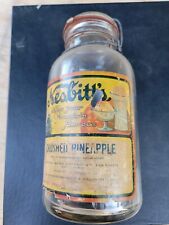 Vintage Nesbitt's Crushed Pineapple  - Soda Fountain Glass Container picture