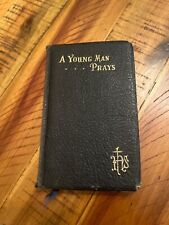 Vintage Catholic PRAYER BOOK - A Young Man Prays -thoughts prayers for young men picture