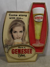 Vintage 1950s60s Genesee Beer W/Girl 3-D Sign Display picture