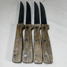 Ekco Eterna 4 Piece Knives vintage Wood Handle picture