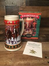 Vintage 1994 Budweiser Holiday Stein Hometown Holiday With Certificate picture