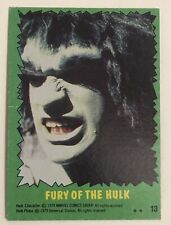The Incredible Hulk Vintage Trading Card 1979  #13 Lou Ferigno picture