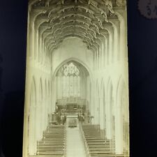 Swaffham Church Cathedral Room UK Antique Magic Lantern Glass Slide Photo picture