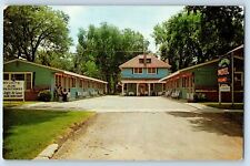 Wisconsin Dells Wisconsin WI Postcard Down Town Motel Down Town Motor Court 1960 picture