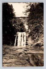 Sherburne NY-New York RPPC of Rexford Falls, Vintage c1908 Postcard picture