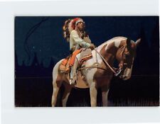 Postcard Trusty Paint Indian Riding a Horse Print picture