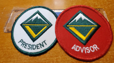 BSA Venture positions patches, President & Advisor picture