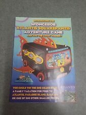Spongebob Squarepants Atlantis Adventure Game Brochure 4 Page Print Ad 4x6 2007 picture