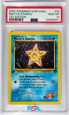 Pokemon Card Misty's Staryu 92/132 1st Edition Gym Challenge 2000 PSA 10  158 picture
