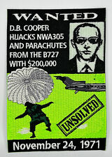 MR ALE Patches DB Cooper Hijack Northwest Airlines FBI LARGE GMAN Patch P162 picture