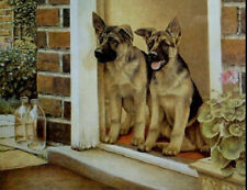 German Shepherd Home Guard Ltd edition Print & Young Winston Nigel Hemming  picture