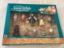 Vtg Disney Snow White & The Seven Dwarfs Figure Set Prince Evil Queen 10 pc NIB picture