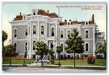 c1910's The Southern Pacific Hospital Corner 8th & F St. Sacramento CA Postcard picture