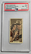 1939 A & M Wix Film Favourites #94 CONSTANCE MOORE & W. C. FIELDS  PSA 8 NM-MT picture