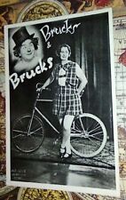 RARE ADVERTISING CIRCUS ACT RPPC CLOWN & BICYCLE ACT BRUCK & BRUCK GERMANY 1938. picture