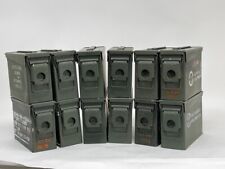 30 Cal Metal Ammo Can – Military Steel Box Ammo Storage - Used - 12 Pack picture