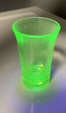 Vintage Green Uranium Vaseline Shot Glass picture