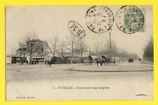 cpa 1907 FRANCE 92 PUTEAUX ROND POINT DES BERGÃRES station tramway seal BM picture