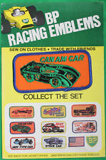 Original Late 1960s Early 1970s BP Racing Emblems Can Am Car On Card picture