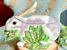 VTG Mottahedeh Chelsea Rabbit Tureen w/ Snail Made In Italy Farmhouse County picture