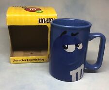 New Open Box M&M’s Blue Guy Coffee Mug Box Has Issues Coffee Mug is in Xlnt Cond picture