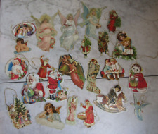 23 Vintage 1986 Merrimack Christmas Ornament Die Cut Cardboard 4