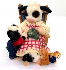 Enesco Mary's Moo Moos Yarning For Moo-Mies Attention Early Release #MM753  2000 picture