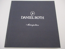 DANIEL ROTH Metropolitan Watch Open Certificate Inside Instructions Manual Book picture