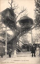 Le Vrai Arbre de Robinson Treehouse Restaurant by Paris France Vintage Postcard picture