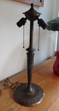 Antique Lamb Bros & Greene Lamp Base for Leaded Glass Shade 22