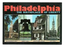 Philadelphia The Birthplace Of Liberty Unused Postcard 4x6 Art MD8 picture