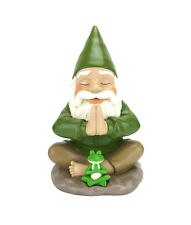Fairy Garden Gnome ZEN GNOME and Zen Frog - Namaste– Tranquility & Peacefulness  picture