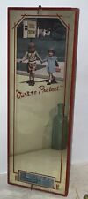 Vintage 1940s  “Ours to Protect” Mirror School Crossing Safety Advertising Sign picture