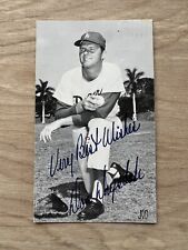 Vintage 1960's Don Drysdale Signed Autographed Postcard picture