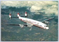 Postcard TWA Trans World Airlines Lockheed L-1049 Super Constellation API054 CR7 picture