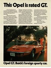 1971 BUICK Opel GT red Vintage Print Ad picture