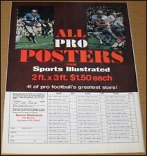 1971 SI All Pro Posters Print Ad Advertisement Alex Karras John Brodie 49ers picture