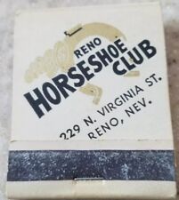 Matchbook vintage - Reno Horseshoe Club Casino Reno NV  picture