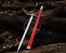 Handmade Stainless Steel Medieval Sword | Two Handed Battle Ready Sword | Gift picture
