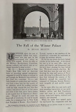 1918 Russia Fall of the Winter Palace illustrated picture