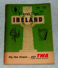 VINTAGE TWA AIRLINES TRAVEL TIPS BOOKLET IRELAND 1956  86 PAGES picture