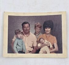 VTG 1970 Beehive Bouffant Hair Family Portrait Photo Wallet Size picture