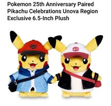 Pokemon 25th Anniversary Pikachu Celebrations Unova Region 6.5-Inch Plush NWT picture