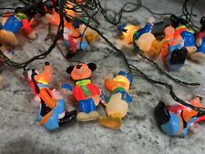 Lot of 30 Vintage Disney Mickey & Friends Christmas String Light Covers & Lights picture